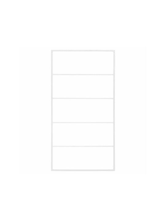 vidaXL Towel Holder White White 60 Wall-Mounted Bathroom Ladder with 6 Positions ​60x116cm White