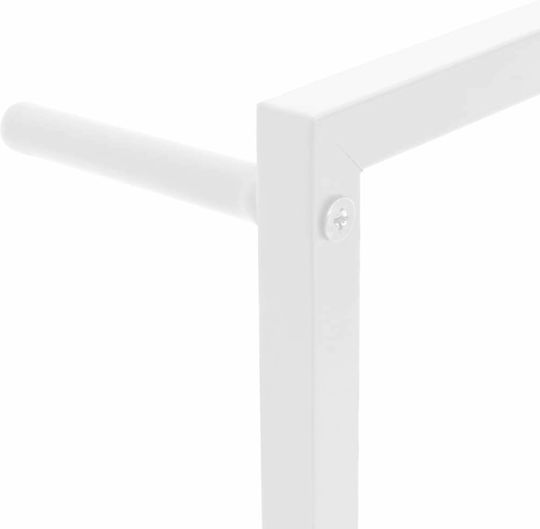 vidaXL Σκάλα Μπάνιου 6 Θέσεων Επιτοίχια ​60x116cm Λευκή