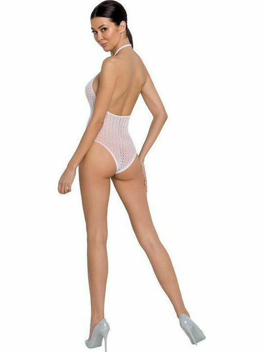Passion BS088 Sexy Bodysuit Bodystocking Teddy White
