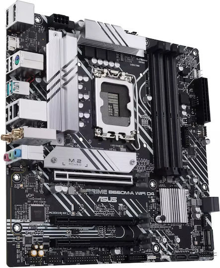 Asus Prime B660M-A WiFi D4 Motherboard Micro ATX με Intel 1700 Socket 90MB1AE0-M0EAY0