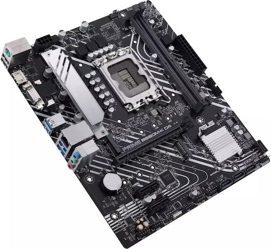 Asus Prime B660M-K D4 Motherboard Micro ATX with Intel 1700 Socket