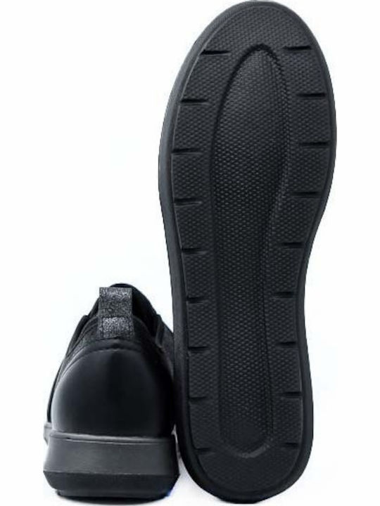 WG01 Anatomische Damen Slip-Ons Schwarze
