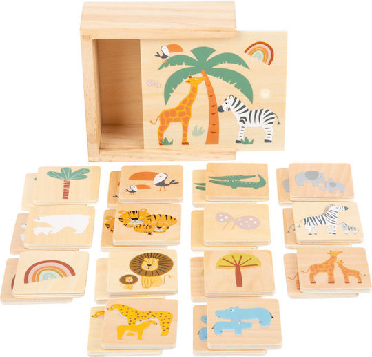 Wooden Kids Peg Puzzle Safari 7pcs Small Foot