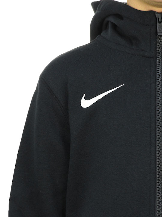 Athletic Kids Sweatshirt Cardigan Cotton with Hood Black Park 20