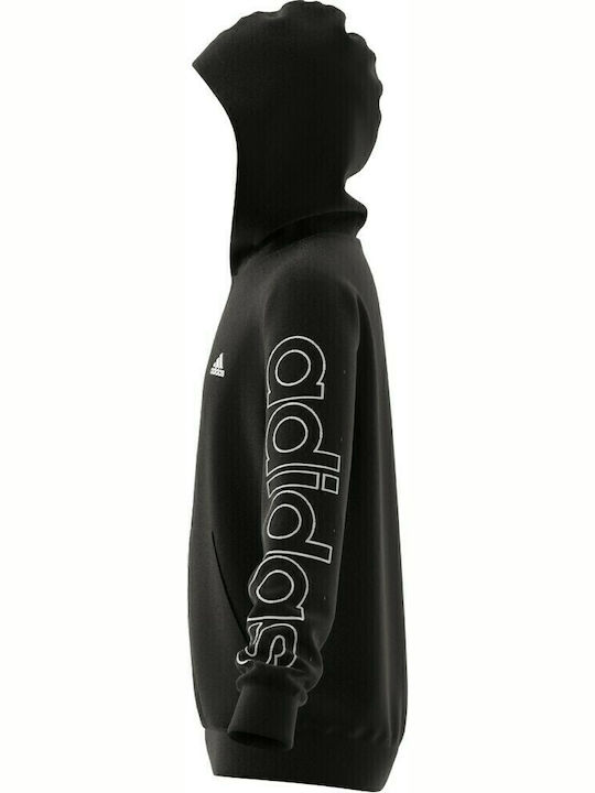 Athletic Kids Sweatshirt Cardigan with Hood Black Essentials