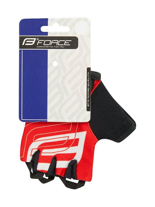 Force Unisex Adults Fingerless Gloves for Road Bike Red