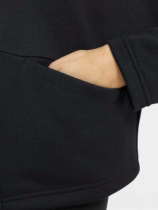 Αθλητική Παιδική Ζακέτα Φούτερ Dri-Fit με Κουκούλα Μαύρη STUDIO