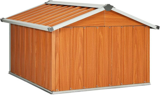 vidaXL Στέγαστρο Χλοοκοπτικού Καφέ 92x97x63cm από Γαλβανισμένο Ατσάλι 150910