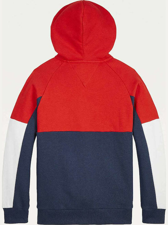 Kids Sweatshirt Cardigan with Hood Multicolored