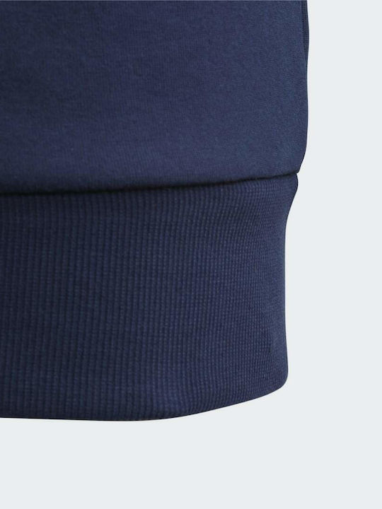 Kinder-Sweatshirt Strickjacke mit Kapuze Marineblau