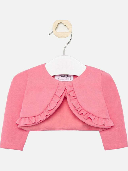 Kids Bolero Knitted Pink