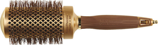 Olivia Garden Nanothermic C+ I Brush Hair for Straightening Gold 54mm