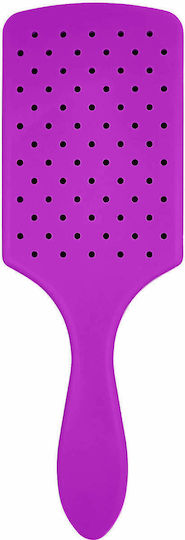 Wet Brush Detangler Paddle Brush Βούρτσα Μαλλιών Μωβ