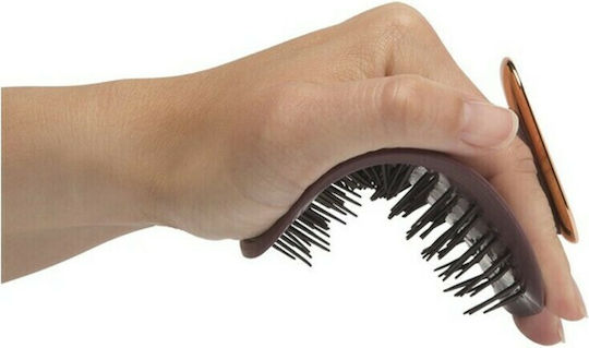 Manta Healthy Hair Brush Ultra Gentle Гребен Коса за Разплитане Бордо
