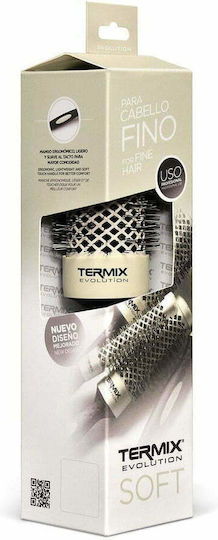 Termix Evolution Soft Βούρτσα Μαλλιών Μαύρη 43mm
