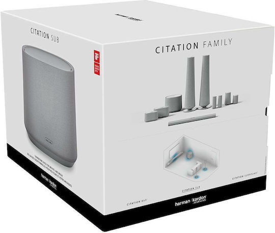 Harman Kardon Citation Sub Wireless Самоусилващ Субуфер с Говорител 10" 200W Сив