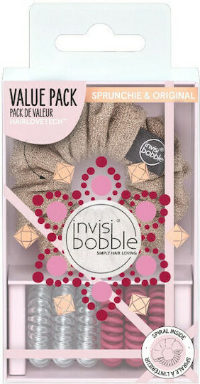 Invisibobble Set British Royal Queen for A Day Λαστιχάκια 4τμχ