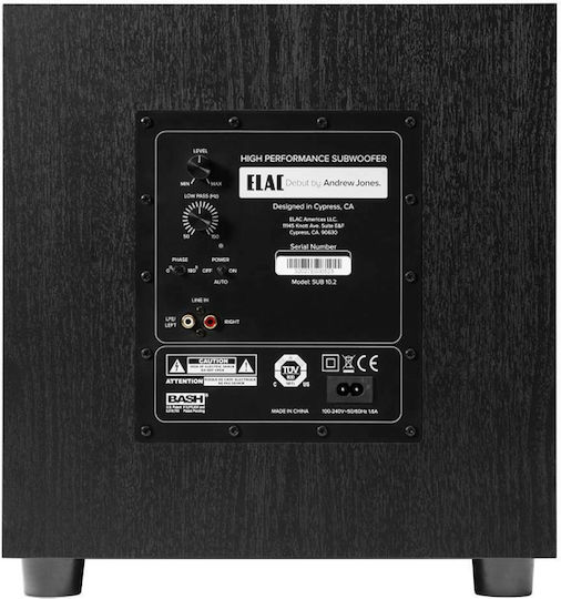 Elac Debut S10.2 32027 Самоусилващ Субуфер с Говорител 10" 100W Черно с вода