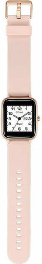Q&Q Citrea Smartwatch mit Pulsmesser (Rosa)