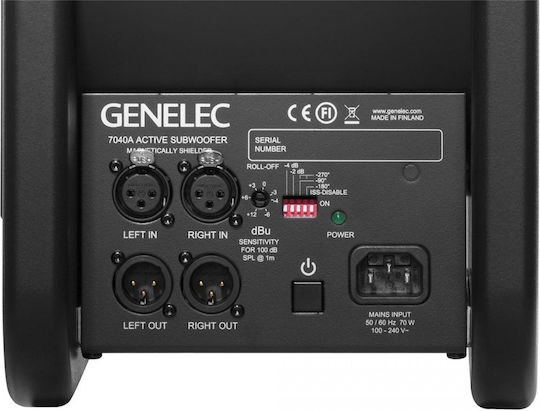 Genelec 7040A Active Subwoofer with Speaker 6.5" 50W Black