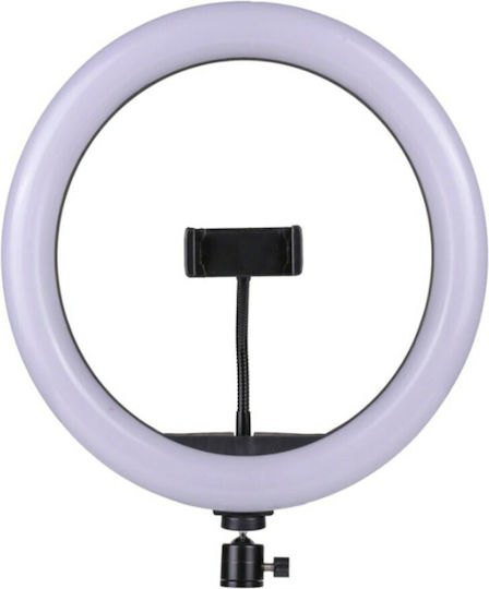 Ring Lamp Light LED Ring Light 25.5cm 2500 - 4500K με Τρίποδο Δαπέδου και Βάση για Κινητό