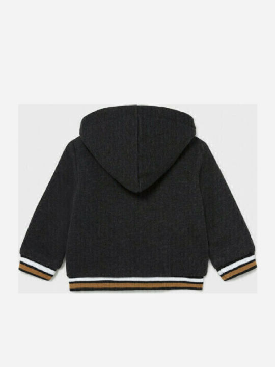 Kinderstrickjacke mit Kapuze Blau