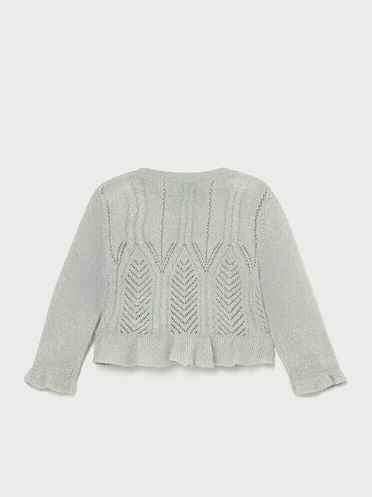 Kids Cardigan Cotton Silver Ecofriends