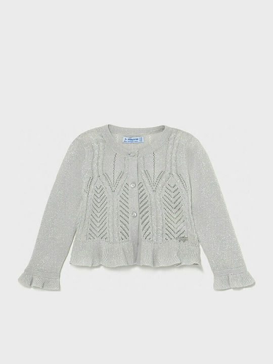 Kids Cardigan Cotton Silver Ecofriends