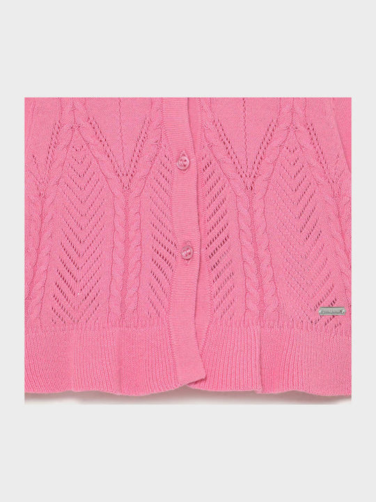 Kids Cardigan Cotton Pink