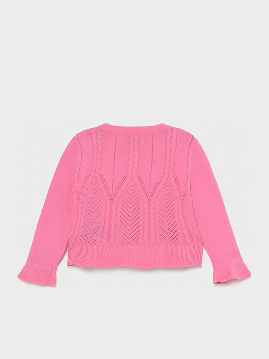Kids Cardigan Cotton Pink