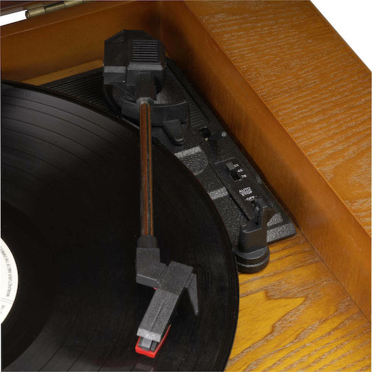 Denver MRD-51 111201210000 Turntables with Preamp and Built-in Speakers Brown