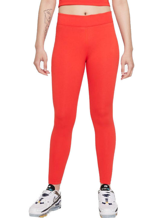 Sportswear Essential Women's Cropped Training Legging High Waisted Red