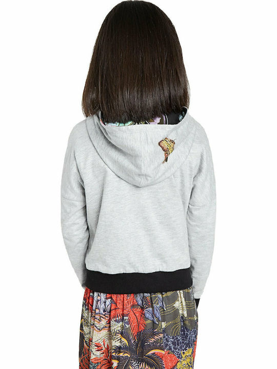 Kinder-Sweatshirtjacke mit Kapuze Schwarz Misuri