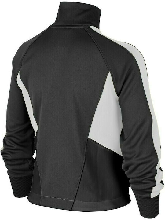 Athletic Kids Cardigan Knitted Black Sportswear Heritage