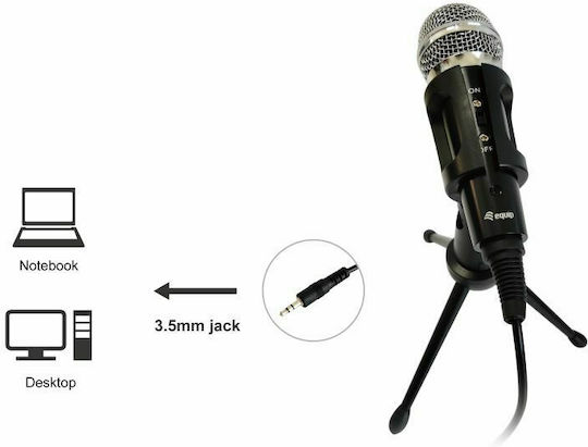Equip 245341 Microphone 3.5mm Handheld, Tabletop for Vocals