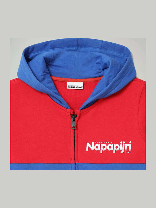 Παιδική Ζακέτα Φούτερ Fleece με Κουκούλα Πολύχρωμη Baloy