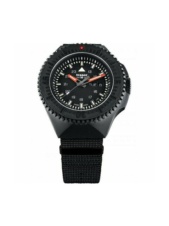 Traser P69 Watch Battery with Black Fabric Strap