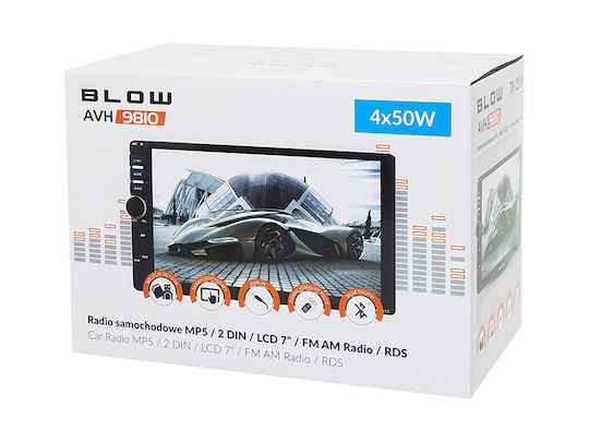 Blow Ηχοσύστημα Αυτοκινήτου 2DIN (Bluetooth/USB) με Οθόνη Αφής 7"