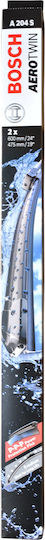 Bosch Aerotwin A204S Front Set Car Wiper Blades 600mm/475mm Universal Mercedes-Benz A Class / GLA / CLA Class