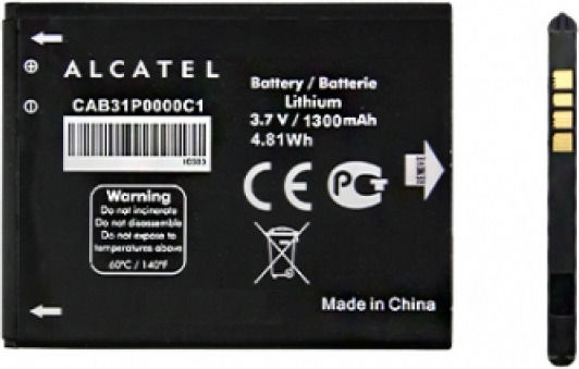 Alcatel CAB31P0000C1 Μπαταρία Αντικατάστασης 1300mAh για OT 990/ OT 908/ OT 4007/ OT 4007D One Touch Pixi/ OT 4033/ 4033D Pop C3