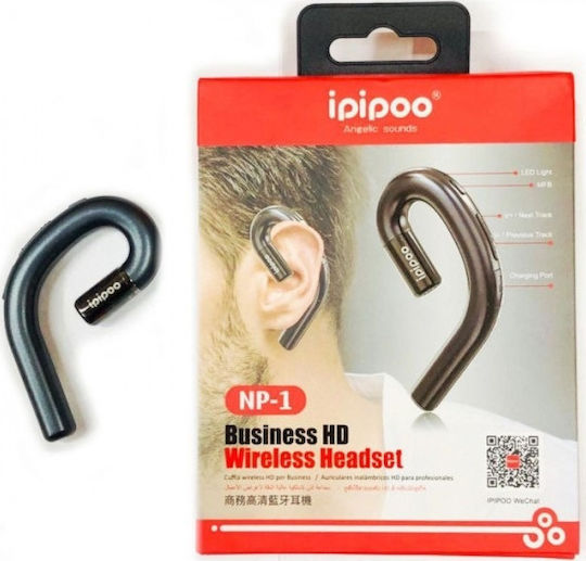 Ipipoo NP-1 Earbud Bluetooth хендсфри Слушалка Черен