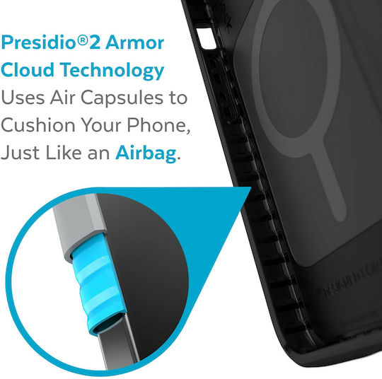 Speck Presidio2 Pro MagSafe Back Cover Σιλικόνης Μαύρο (iPhone 13 Pro Max)