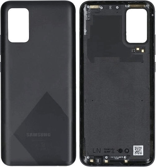 Samsung Κапак за замяна на батерията Черен за Galaxy A02s