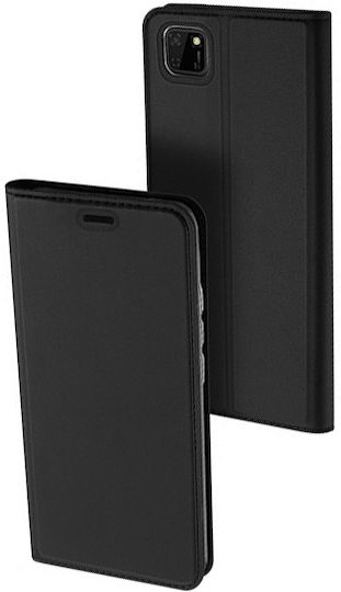 Dux Ducis Skin Pro Buchen Sie Synthetisches Leder Schwarz (Huawei Y5p)