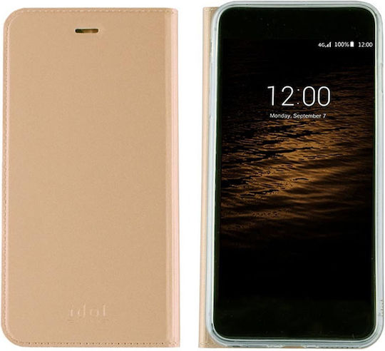 Idol 1991 Prime Magnet Book Piele artificială Auriu (Alcatel 3X)