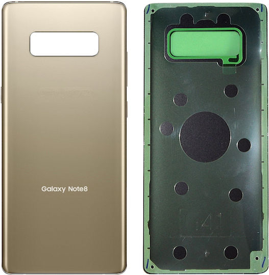 Κапак за замяна на батерията Златист за Galaxy Note 8