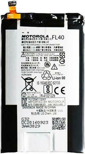 Motorola FL40 Заместителна батерия 3425mAh за Moto X Play