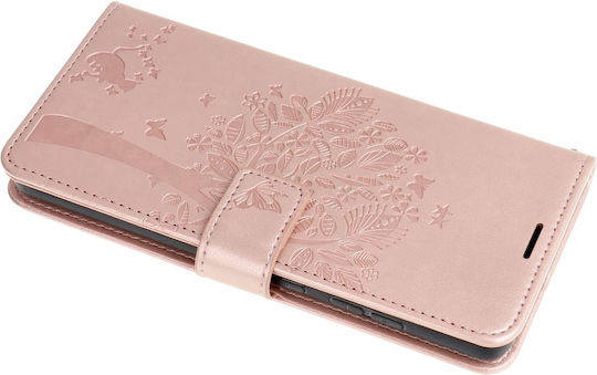 Forcell Mezzo Wallet Synthetic Leather Rose Gold Tree (Xiaomi Mi 11 Lite / 11 Lite 5G / 11 Lite 5G NE)