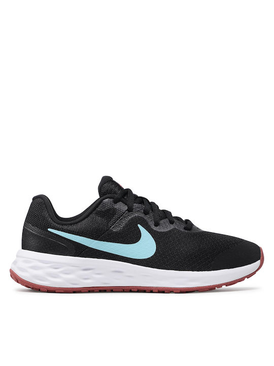 Nike Pantofi Sport pentru Copii Alergare Revolution 6 Negru / Copa / Magic Ember