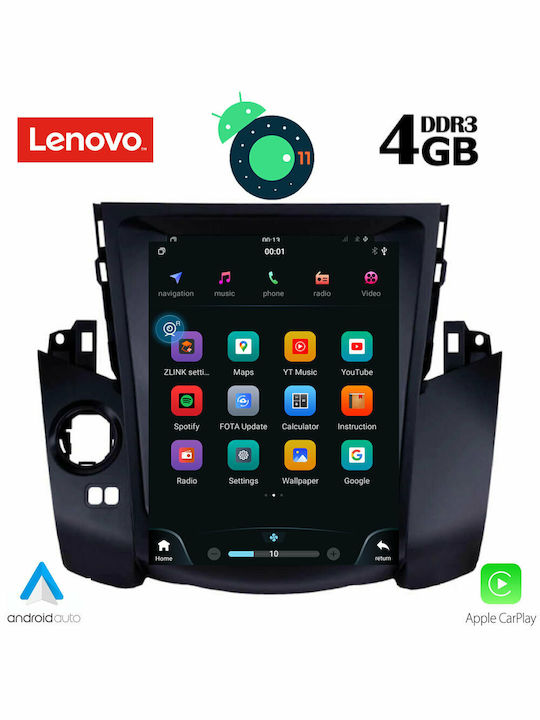 Lenovo Sistem Audio Auto pentru Toyota RAV 4 2006-2012 (Bluetooth/USB/AUX/WiFi/GPS/Apple-Carplay/Partitură) cu Ecran Tactil 9.7" DIQ_SSX_9969